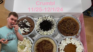 Crumbl pie review 112512124 [upl. by Ahsyt]