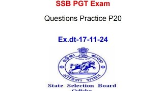 SSB PGT MCQ 20 POLITICAL SCIENCEDt301024 [upl. by Kelci877]