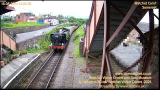 Watchet Camera 1 West Somerset Railway  In partnership with Watchet Visitor Centre  Railcam UK [upl. by Sandye]