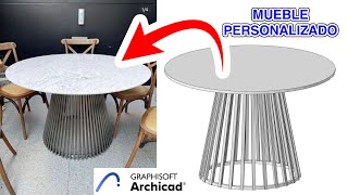 DISEÑO DE MUEBLES PERSONALIZADOS  100 Archicad 27 [upl. by Lore82]