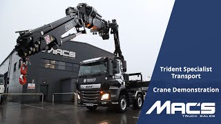 Trident Safes Fassi F545 Crane Demonstration [upl. by Are]