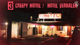 3 WAARGEBEURDE Creepy MotelHotel Verhalen [upl. by Maurene474]