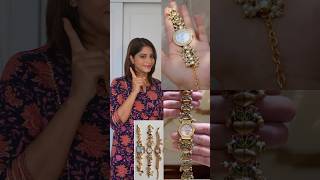 Watch bracelet 😱🫶 shwetamahadik fashion diychachi handmade diy diwali [upl. by Spratt]