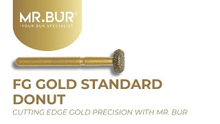 ISO G909 Gold Donut Diamond Bur FG  MRBUR [upl. by Abbott]