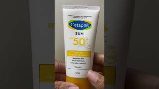 Cetaphil sunscreen SPF 50 review sunscreen cetaphil [upl. by Anahsal]