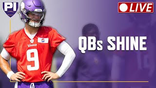 Vikings camp update Darnold McCarthy and the kicker shine on Saturday [upl. by Denzil941]