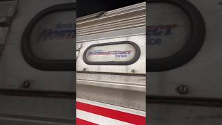 RARE Amtrak Northeast Direct car on NER 179 in South station shorts amtrak [upl. by Hakkeber]