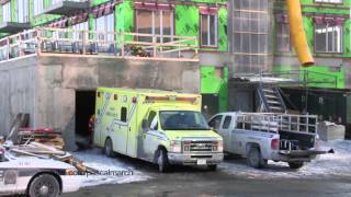 Accident de Travail Mortel à Longueuil  Construction Worker Fatal Fall 352014 [upl. by Thurmond263]