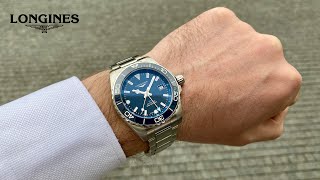 Longines Hydroconquest GMT 41 mm blue [upl. by Hertzfeld]