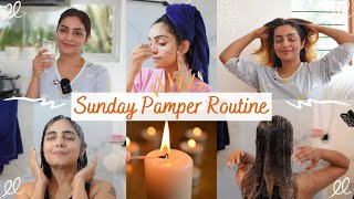 Sunday Pamper Routine  Haircare Bodycare amp Shower Rouitne  Nimmy Arungopan [upl. by Emelita528]