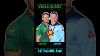 David Miller vs JButler  3 boll challenge 😱🏏 cricket shortsfed shorts geming [upl. by Phira]