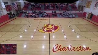 Charleston High School vs Mt Zion High School Mens Varsity Basketball [upl. by Hoppe721]