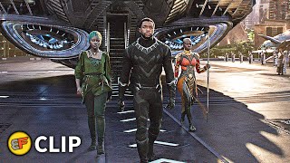 TChalla Arrives In Wakanda Scene  Black Panther 2018 IMAX Movie Clip HD 4K [upl. by Ray445]