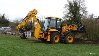 NEW JCB 4CX with full Engcon tilt rotator and control system The ultimate backhoe loader [upl. by Nehte]