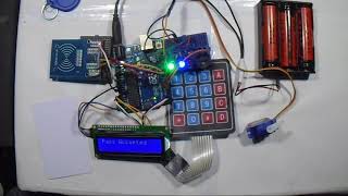 RFID and Keypad based door lock using Arduino [upl. by Sillyhp]