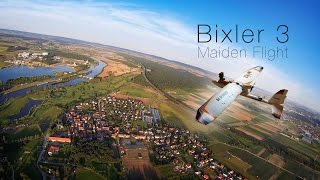 Bixler 3 Maiden Flight  GoPro Hero 3 FPV  HobbyKing Bix3 RC Plane [upl. by Ayoj629]