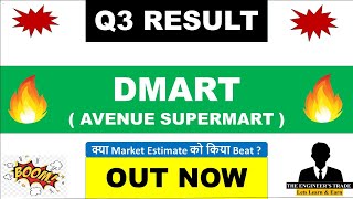 Dmart Q3 Results 2024  Dmart Results Today  Dmart Share Latest News  Avenue supermarts Share [upl. by Sheeran6]