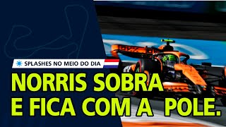 Lando Norris marca a pole com folga para Verstappen em Zandvoort Hamilton e Albon são punidos [upl. by Trilbi]