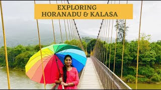 Horanadu amp Kalasa Travel Vlog  Sri Annapoorneshwari Temple  Hanging Bridge  Kannada Travel Vlog [upl. by Helbona523]