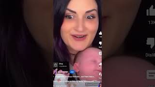 Lauren Z side goes crazy over her new baby funny comedymemes humor familyguy baby [upl. by Honoria]