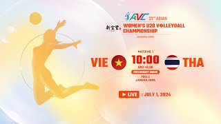 LIVE  VIE VS THA  22nd Asian Womens U20 Volleyball Championship [upl. by Neona]