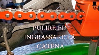 Pulire ed Ingrassare la catena della moto Metodo pratico [upl. by Obla]