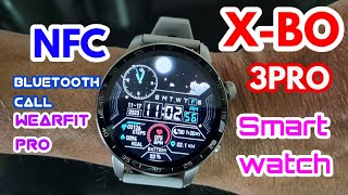 XBO 3PRO Smart Watch Unbox 132 Round Screen  Bluetooth Call Wearfit Pro app NFC [upl. by Couq]