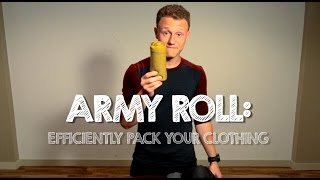 How to Pack your Clothing Efficiently  Army Roll Method [upl. by Garland]