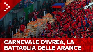 LIVE Carnevale dIvrea 2024 la battaglia delle arance diretta video [upl. by Parker]