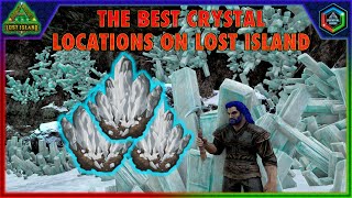 The Best Crystal Locations on Lost Island  Tons of Easy Safe Lost Island Crystal Spawns [upl. by Obellia]