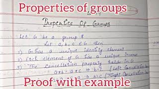 Properties of Group in Discrete Mathematics  Group Theory  Algebraic Structure [upl. by Nosremaj417]