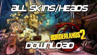 Borderlands 2  All HeadsSkins Download [upl. by Analli]