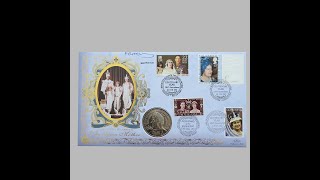 2000 HM Queen Elizabeth 100th Birthday £5 Pounds Coin Cover  Benham First Day Cover Signed UK [upl. by Eiuqcaj232]