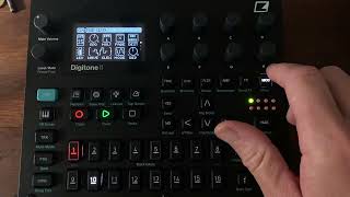 Digitone 2  Change arp notes order randomly in Note Edit [upl. by Auohs]