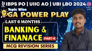 IBPS PO MAINS 2024  BANKING amp FINANCE  LAST 6 MONTHS CURRENT AFFARIS MCQ REVISION  PART  4 [upl. by Millisent]