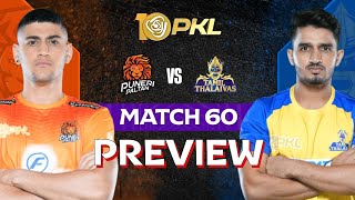 PKL Season 10 Match 60 Puneri Paltan vs Tamil Thalaivas Preview Starting 7 amp Predictions [upl. by Sheepshanks]