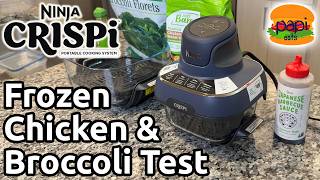 Ninja Crispi Portable Air Fryer  Frozen Chicken amp Broccoli [upl. by Amikahs]