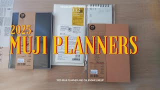 muji horizontal and view at once 2025 planner and calendar  travelers notebook accordion [upl. by Us]