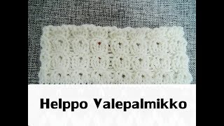 Helppo Valepalmikko  Joustinneule  Neulonta [upl. by Teria]