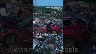 Deadly tornado flattens Barnsdall Okla [upl. by Neale486]