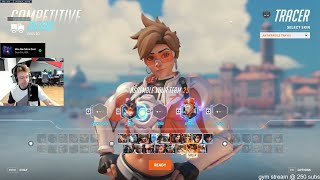 18K DMG DANTEH INSANE TRACER OVERWATCH SEASON 9 TOP 500 GAMEPLAY [upl. by Spada]