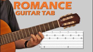 Romance Romanza  Guitar Lesson with TAB  Classical Guitar [upl. by Eelrebma708]