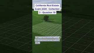 California Real Estate Exam 2024  Collection 3  Question 19 [upl. by Desdemona]