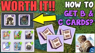 HOW I GOT TIER B CARDS AND TONS OF TIER C CARDS IN THE RAGNAROK The Ragnarok SEA Mobile Game [upl. by Asyal]