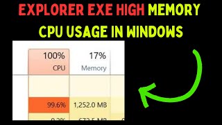 How to Fix Explorerexe High Memory and CPU Usage in Windows 11 [upl. by Cower]