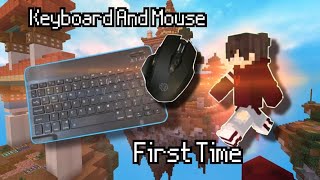 Trying Keyboard And Mouse For The FIRST Time In Minecraft With Handcam Part 1 [upl. by Edora629]