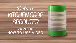 Deluxe Kitchen Crop Sprouter  How to use video [upl. by Oigufer]