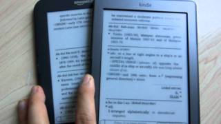 Page Turning Kindle Keyboard 3rdgen vs Kindle 4thgen [upl. by Michaeu628]