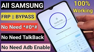 SAMSUNG FRP BYPASS 2024 ANDROID 121314 Latest Security✔️Frp Lock Removal  Google Lock Remove [upl. by Sylera751]