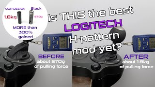 Logitech shifter Hpattern improvement mod The easiest and best [upl. by Nicolette]